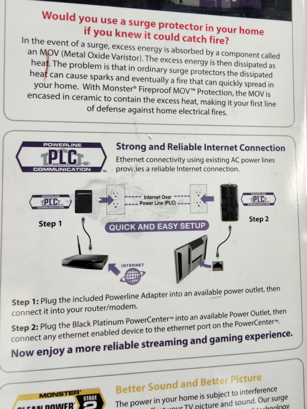 Monster Power Black Platinum Surge Protector with USB - Picture 3 of 4